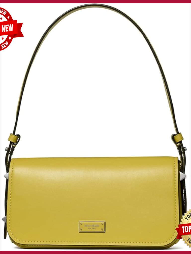 Small Smooth Leather Shoulder Bag With Magnetic Closure For Day And Night